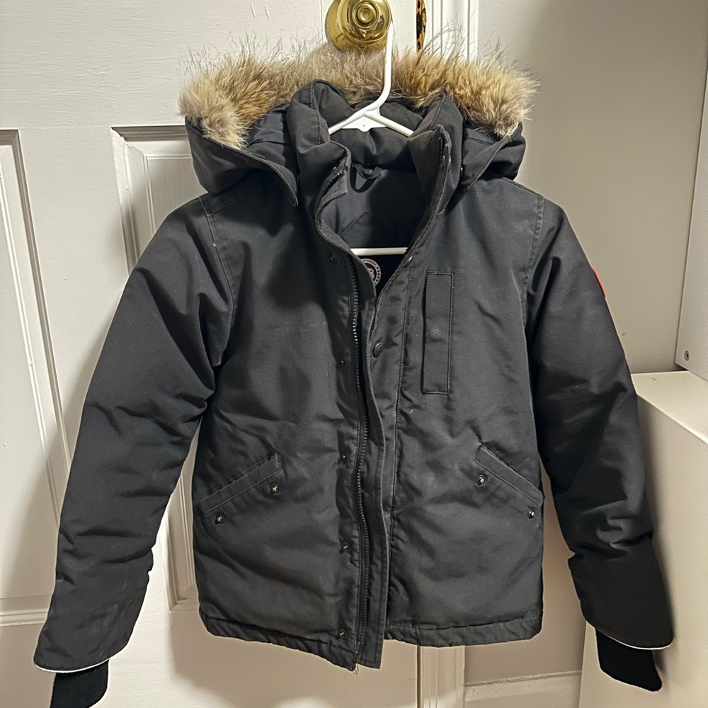 Canada Goose Snowy owl fur parka 7-8